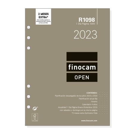 Agenda Finocam OPEN R1098 Rechange 2023 (15,5 x 21,5 cm)