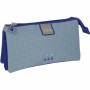 Trousse Fourre-Tout Triple Grafoplas Kuru Bleu (22,5 x 12 x 14 cm)