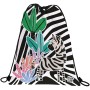 Bolsa Mochila con Cuerdas Grafoplas Free Life Zebra Multicolor (36 x 47 cm)