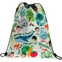 Bolsa Mochila con Cuerdas Grafoplas Revolution Green Multicolor (36 x 47 cm)