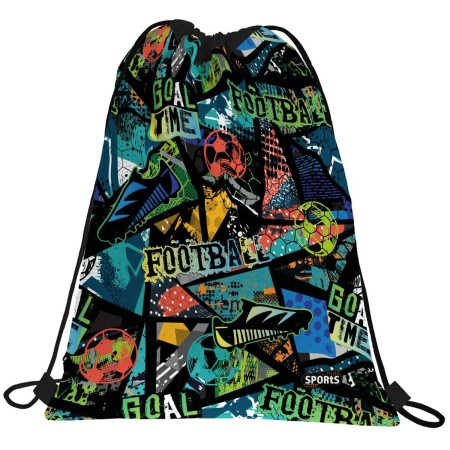 Sac à dos serré par des ficelles Grafoplas Sports Football Multicouleur (36 x 47 cm)