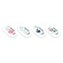 Goma de borrar Milan Cuddle Collection Set 6,4 x 4 x 0,9 cm Blanco (16 Unidades)