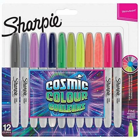 Ensemble de Marqueurs Sharpie Cosmic Multicouleur 12 Pièces