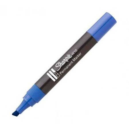 Rotulador permanente Sharpie W10 Azul 12 Unidades