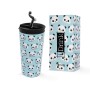 Taza Termo con Tapa iTotal Azul Oso Panda Doble pared Acero Inoxidable 350 ml