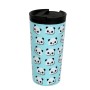 Taza Termo con Tapa iTotal Azul Oso Panda Doble pared Acero Inoxidable 350 ml