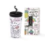 Taza Termo con Tapa iTotal Blanco Unicornio Doble pared Acero Inoxidable 350 ml