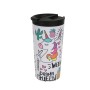 Tasse Thermos avec Couvercle iTotal Blanc Licorne Double paroi Acier inoxydable 350 ml