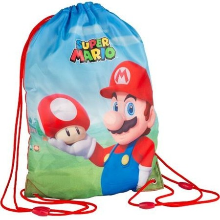 Sac à dos serré par des ficelles Super Mario Rouge (40 x 29 cm)