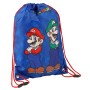 Bolsa Mochila con Cuerdas Super Mario & Luigi Azul (40 x 29 cm)