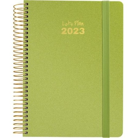 Agenda Grafoplas Metalic 2023 Verde (15 x 21 cm)