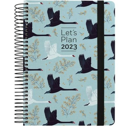 Agenda Grafoplas Swans Bleu clair 2023 A6