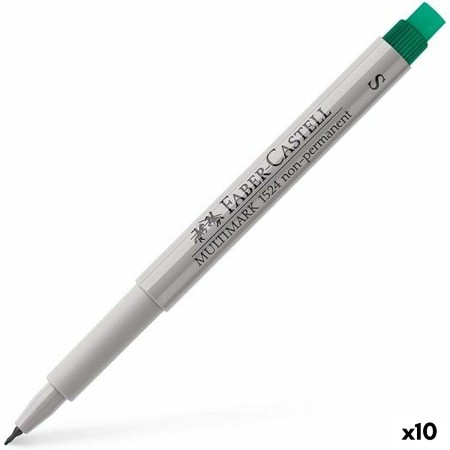 Rotuladores Faber-Castell Multimark 1524 Verde (10 Unidades)