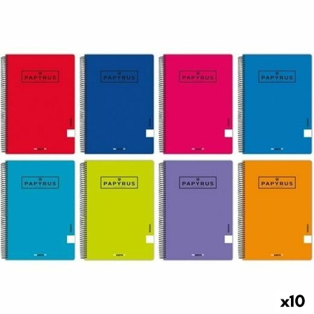 Cahier Papyrus 80 Volets 90 g/m² quarto (10 Unités)