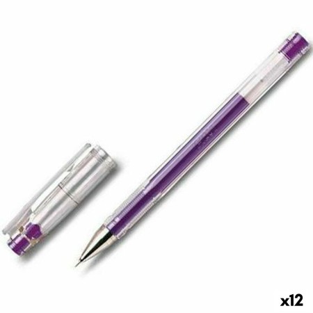 Bolígrafo de gel Pilot G-Tec C4 0,2 mm Violeta Aguja (12 Unidades)