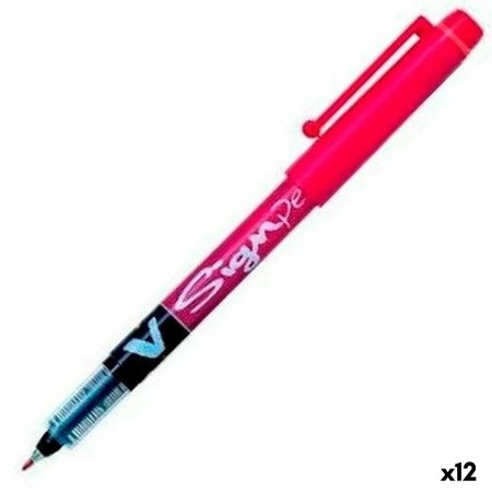 Stylo gel Pilot V Sign Pen Rouge 0,6 mm (12 Unités)