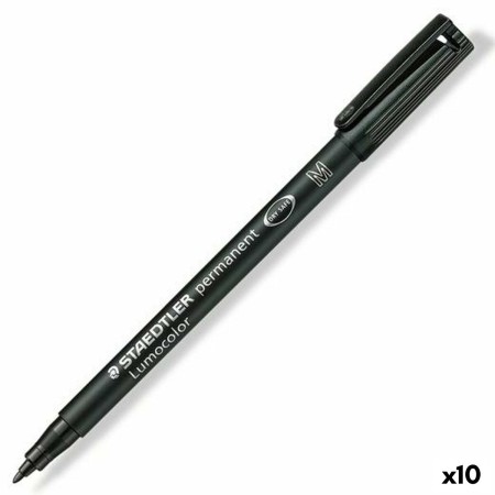 Rotulador permanente Staedtler Lumocolor 317-9 Negro (10 Unidades)