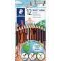 Lápices de colores Staedtler Noris Colour Wopex Set (10 Unidades)