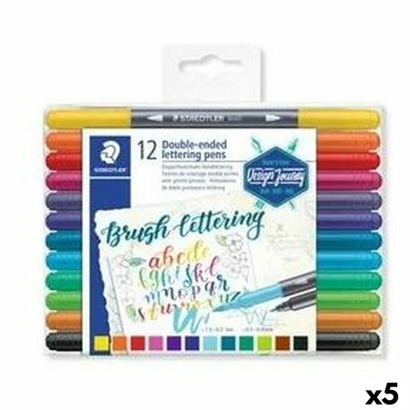 Set de Rotuladores Staedtler Lettering Doble punta (5 Unidades)