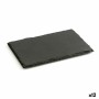 Plateau en Céramique Effet Ardoise Quid Gastro Fun Noir (30 x 20 cm) (12 Unités)