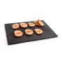 Plateau en Céramique Effet Ardoise Quid Gastro Fresh Noir (40 x 30 cm) (12 Unités)