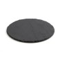 Plateau en Céramique Effet Ardoise Quid Select Rond Noir (25 cm) (12 Unités)