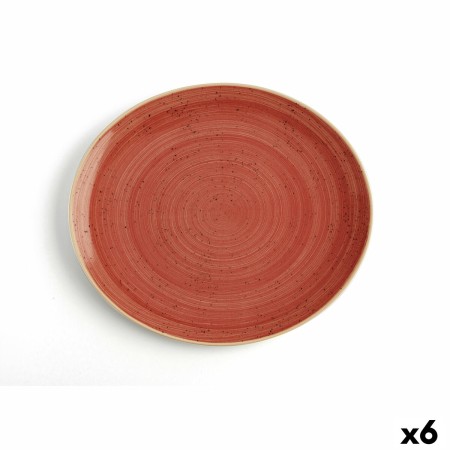 Assiette plate Ariane Terra Céramique Rouge (30 x 27 cm) (6 Unités)