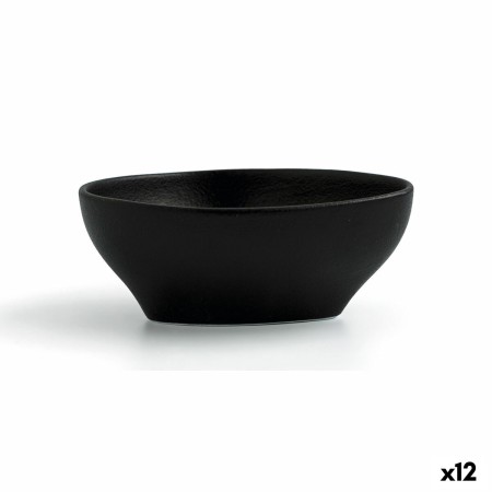 Bol Ariane Antracita Triangular Cerámica Negro (12 cm) (12 Unidades)