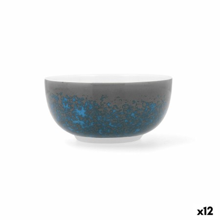 Bol Ariane Coupe Decor Céramique Bleu (12 cm) (12 Unités)