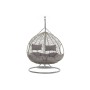 Sillón de jardín DKD Home Decor Gris Poliéster ratán sintético Aluminio