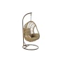 Sillón de jardín DKD Home Decor Marrón Metal Poliéster ratán sintético (90 x 70 x 110 cm) (90 x 65 x 193 cm)