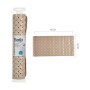 Alfombra de baño Trenzado Beige PVC (38 x 0,03 x 78 cm) (12 Unidades)