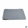 Tapis de bain Tressé Gris PVC (0,03 x 50 x 50 cm) (12 Unités)