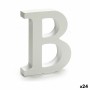 Lettre B Bois Blanc (2 x 16 x 14,5 cm) (24 Unités)