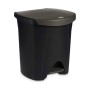 Papelera con Pedal Antracita 48 L Polipropileno (39 x 44 x 40 cm) (2 Unidades)