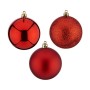 Set de Bolas de Navidad Rojo PVC (7 x 8 x 7 cm) (24 Unidades)