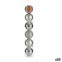 Ensemble de boules de Noël Argenté Plastique (8 x 9 x 8 cm) (25 Unités)