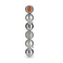 Ensemble de boules de Noël Argenté Plastique (8 x 9 x 8 cm) (25 Unités)