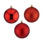 Ensemble de boules de Noël Rouge PVC (8 x 9 x 8 cm) (25 Unités)