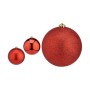 Set de Bolas de Navidad Rojo PVC (Ø 8 cm) (24 Unidades)