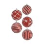 Set de Bolas de Navidad Ø 10 cm Rojo PVC (24 Unidades)