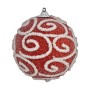 Set de Bolas de Navidad Ø 10 cm Rojo PVC (24 Unidades)