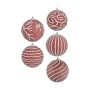 Ensemble de boules de Noël Ø 10 cm Rose PVC (24 Unités)