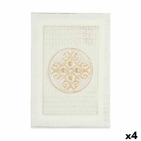 Toile Mandala Avec relief (35 x 50 x 2,5 cm) (4 Unités)