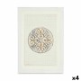Toile Mandala Avec relief (35 x 50 x 3 cm) (4 Unités)