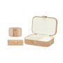 Boîte à bijoux Beige Velours (16,2 x 6 x 11,5 cm) (12 Unités)