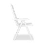 Chaise Pliante IPAE Progarden Multiposition Blanc Résine (60 x 61 x 109 cm)