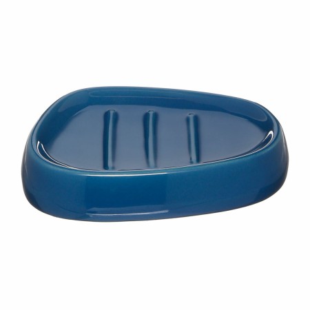 Porte-savon 5five 12 x 9 x 2,5 cm Porcelaine Blue marine