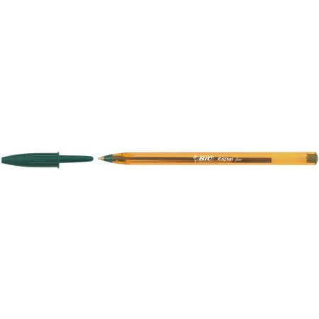 Bolígrafo Bic Cristal Fine Verde 0,3 mm (50 Unidades)