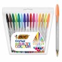 Ensemble de Stylos Bic Cristal Multicolor 15 Pièces 0,42 mm